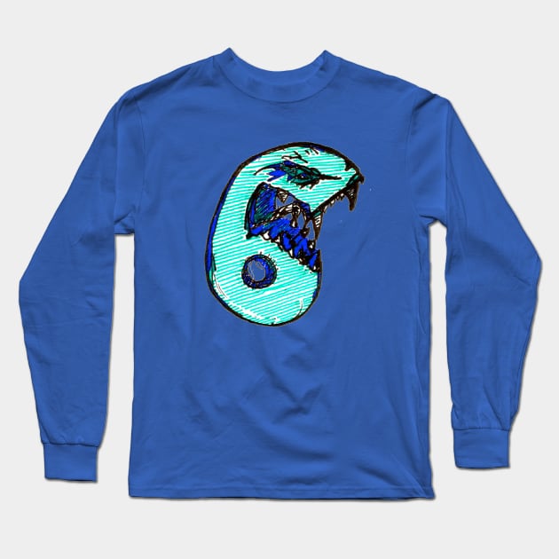 Monster 6 Long Sleeve T-Shirt by hh5art